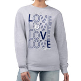 Tampa Bay Lightning G-III 4Her by Carl Banks Women's Lots Of Love Team Logo Graphic Pullover Sweatshirt - Heather Gray - NHL 201411552