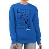 St. Louis Blues G-III 4Her by Carl Banks Women's Lots Of Love Team Logo Graphic Pullover Sweatshirt - Blue - NHL 201411554