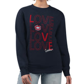 Montreal Canadiens G-III 4Her by Carl Banks Women's Lots Of Love Team Logo Graphic Pullover Sweatshirt - Navy - NHL 201411567