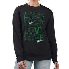 Dallas Stars G-III 4Her by Carl Banks Women's Lots Of Love Team Logo Graphic Pullover Sweatshirt - Black - NHL 201411579