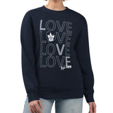 Toronto Maple Leafs G-III 4Her by Carl Banks Women's Lots Of Love Team Logo Graphic Pullover Sweatshirt - Navy - NHL 201411584