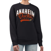 Anaheim Ducks G-III 4Her by Carl Banks Women's Filigree Team Graphic Fleece Pullover Sweatshirt - Black - NHL 201411637