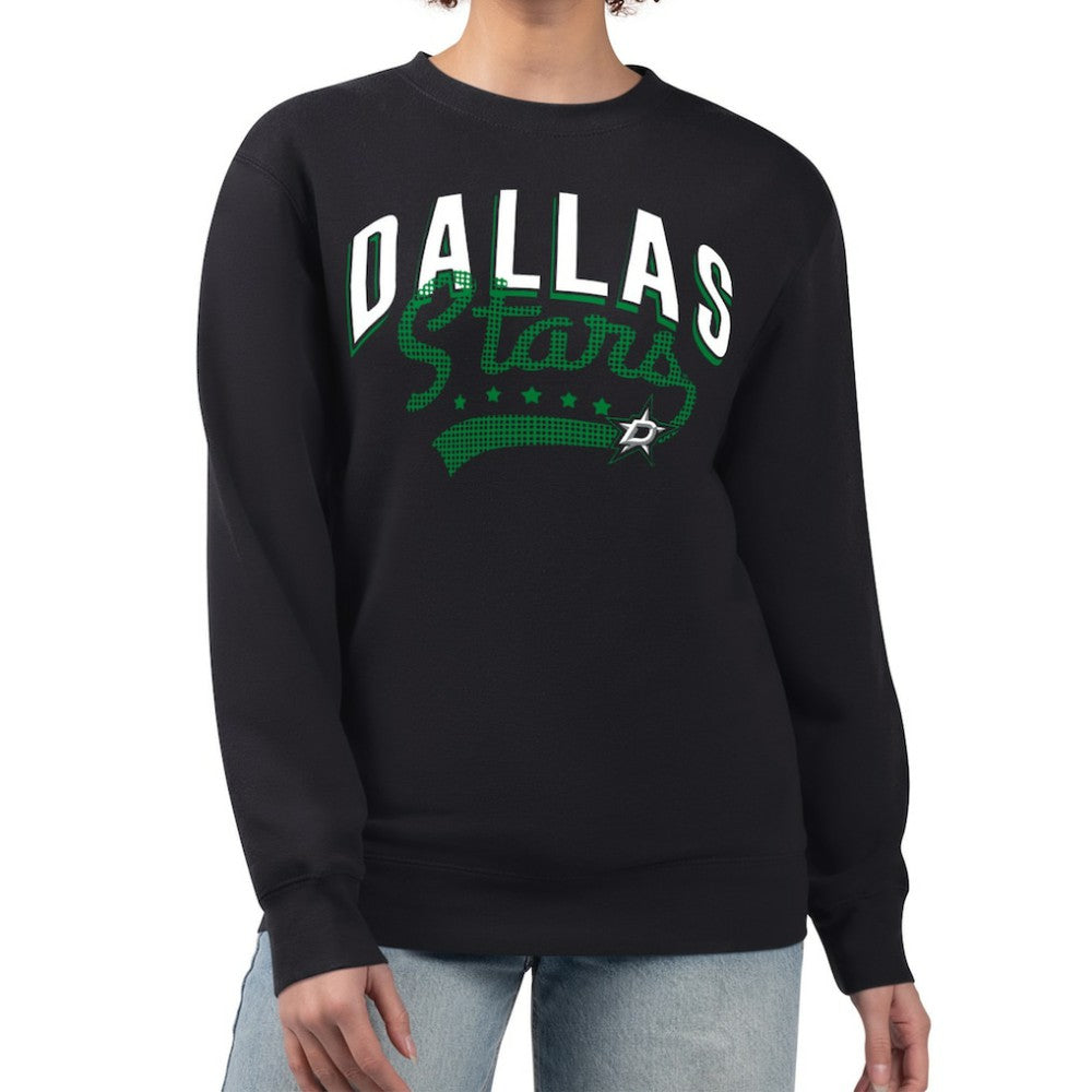 Dallas Stars G-III 4Her by Carl Banks Women's Filigree Team Graphic Fleece Pullover Sweatshirt - Black - NHL 201411664