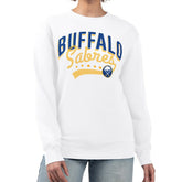 Buffalo Sabres G-III 4Her by Carl Banks Women's Filigree Team Graphic Fleece Pullover Sweatshirt - White - NHL 201411668