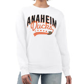 Anaheim Ducks G-III 4Her by Carl Banks Women's Filigree Team Graphic Fleece Pullover Sweatshirt - White - NHL 201411683