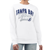 Tampa Bay Lightning G-III 4Her by Carl Banks Women's Filigree Team Graphic Fleece Pullover Sweatshirt - White - NHL 201411689