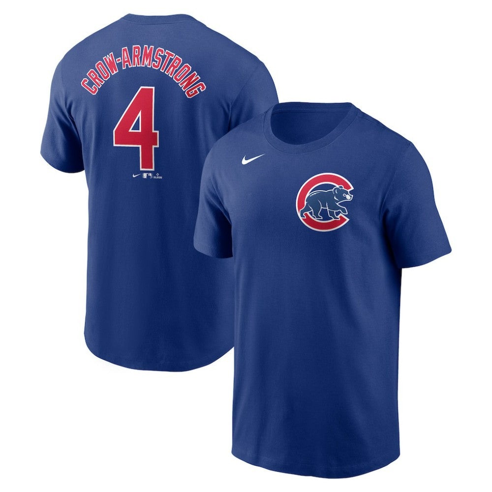 Pete Crow-Armstrong Chicago Cubs Nike Fuse Name & Number T-Shirt - Royal - Nike Lifestyle