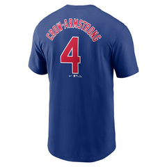 Pete Crow-Armstrong Chicago Cubs Nike Fuse Name & Number T-Shirt - Royal - Nike Lifestyle