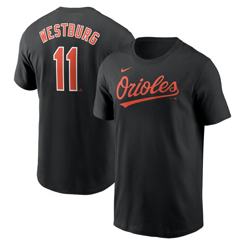 Jordan Westburg Baltimore Orioles Nike Fuse Name & Number T-Shirt - Black - Nike Discount