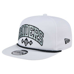 Las Vegas Raiders New Era Diamond Golfer Snapback Hat White