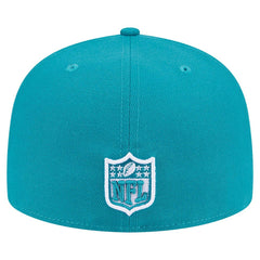 Miami Dolphins New Era Checkered 59FIFTY Fitted Hat Aqua