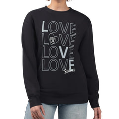 Las Vegas Raiders G-III 4Her by Carl Banks Women's Lots of Love Graphic Fleece Pullover Sweatshirt Black