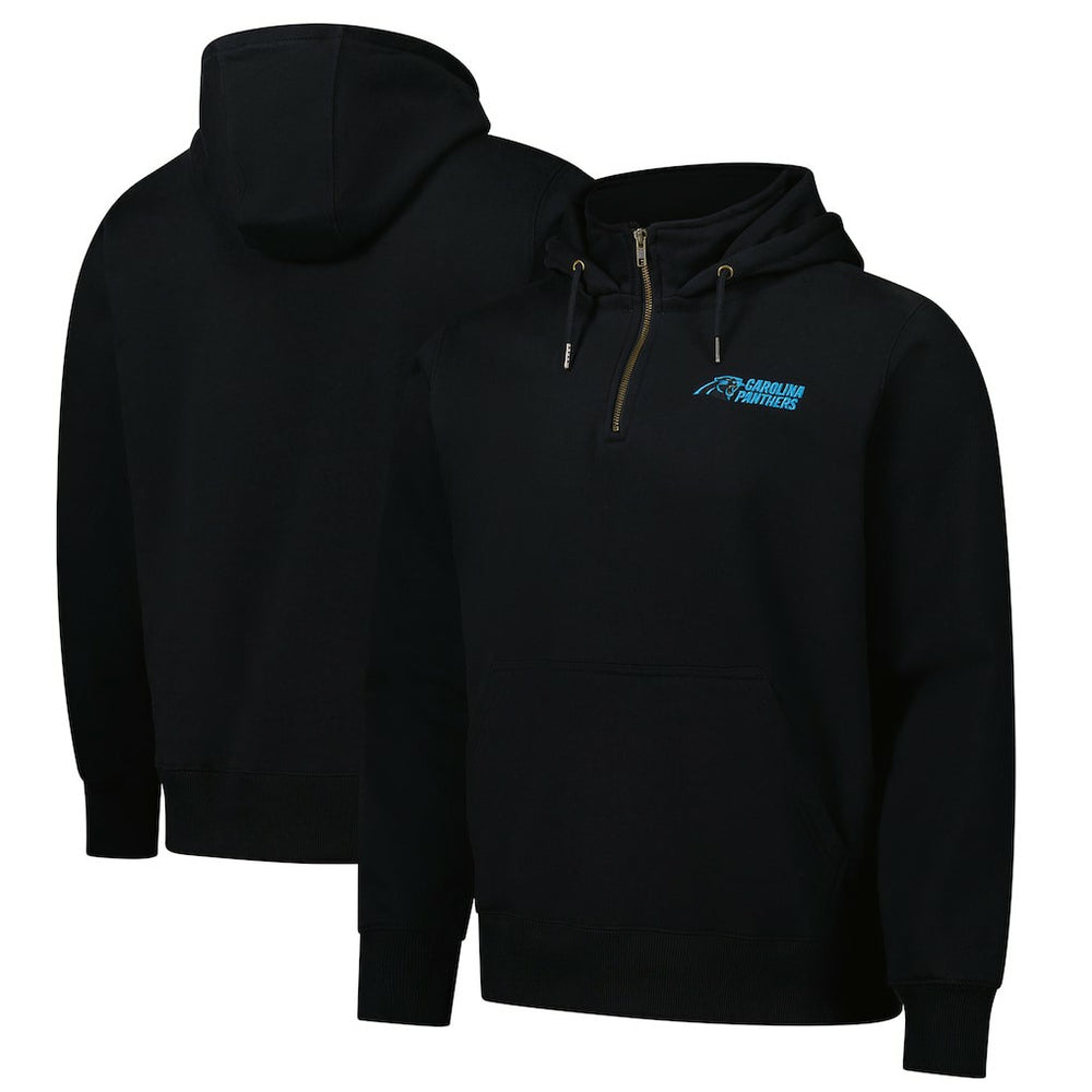 Carolina Panthers Dunbrooke Unisex Defender Quarter-Zip Hoodie Black