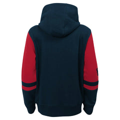 Houston Texans Youth Stadium Color-Block Full-Zip Hoodie Navy