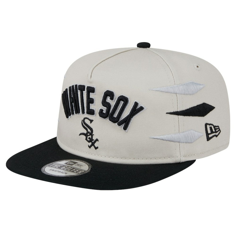 Chicago White Sox New Era Iron Golfer Snapback Hat - Cream - New Era Discount