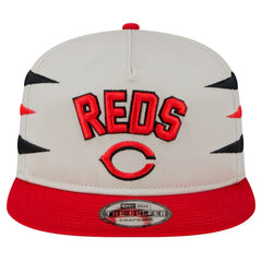 Cincinnati Reds New Era Iron Golfer Snapback Hat - Cream - New Era Discount