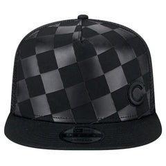 Chicago Cubs New Era Score Check 9FIFTY A-Frame Trucker Snapback Hat - Black - New Era Online