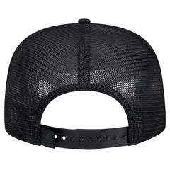 Atlanta Braves New Era Score Check A-Frame Trucker 9FIFTY Snapback Hat - Black - New Era Discount