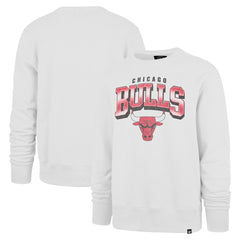 Chicago Bulls '47 Spotlight Headline Pullover Sweatshirt White | 47 brand discount