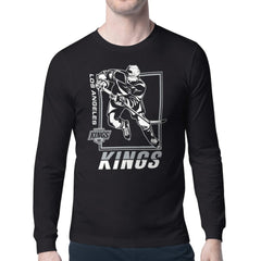 Los Angeles Kings Starter Player Grid Long Sleeve T-Shirt - Black - NHL 201424493