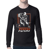 Philadelphia Flyers Starter Player Grid Long Sleeve T-Shirt - Black - NHL 201424496