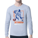 New York Islanders Starter Player Grid Long Sleeve T-Shirt - Heather Gray - NHL 201424524