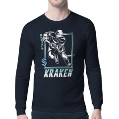 Seattle Kraken Starter Player Grid Long Sleeve T-Shirt - Deep Sea Blue - NHL 201424528
