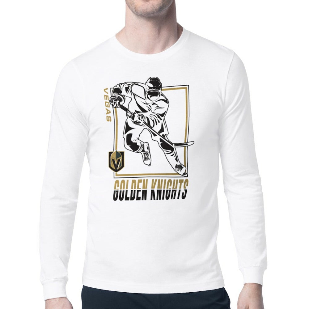 Vegas Golden Knights Starter Player Grid Long Sleeve T-Shirt - White - NHL 201424584