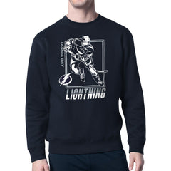 Tampa Bay Lightning Starter Player Grid Fleece Pullover Sweatshirt - Navy - NHL 201424758