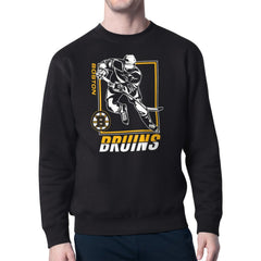 Boston Bruins Starter Player Grid Fleece Pullover Sweatshirt - Black - NHL 201424762