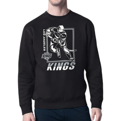 Los Angeles Kings Starter Player Grid Fleece Pullover Sweatshirt - Black - NHL 201424771