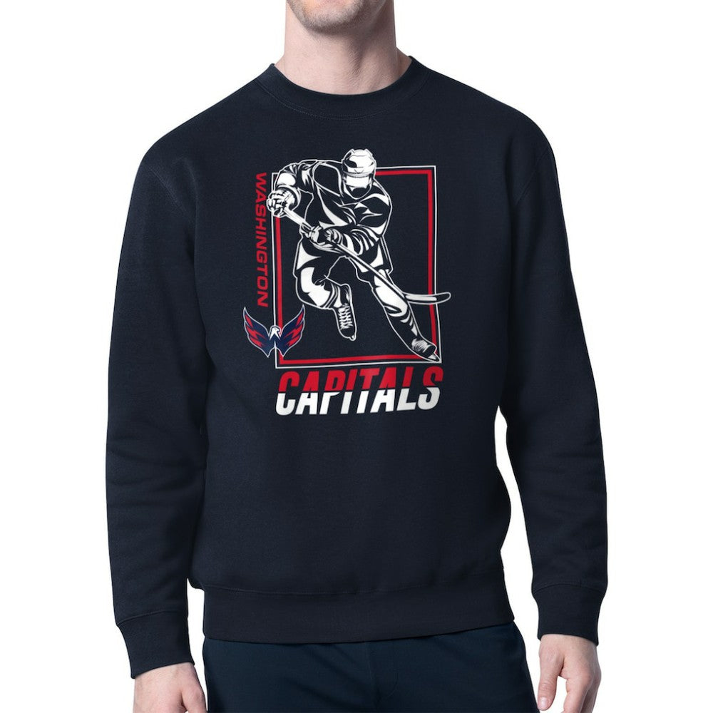 Washington Capitals Starter Player Grid Fleece Pullover Sweatshirt - Navy - NHL 201424781