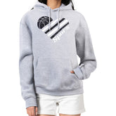 San Antonio Spurs G-III 4Her by Carl Banks Women's Heart Pullover Hoodie - Heather Gray