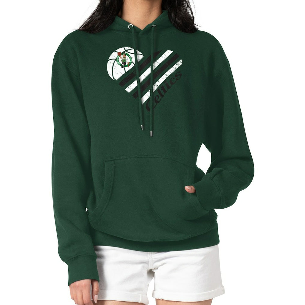 Boston Celtics G-III 4Her by Carl Banks Women's Heart Pullover Hoodie - Green