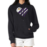 Los Angeles Lakers G-III 4Her by Carl Banks Women's Heart Pullover Hoodie - Black