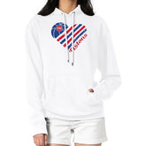 Detroit Pistons G-III 4Her by Carl Banks Women's Heart Pullover Hoodie - White