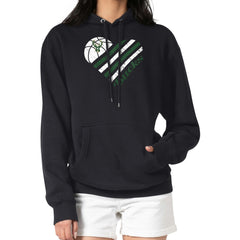 Milwaukee Bucks G-III 4Her by Carl Banks Women's Heart Pullover Hoodie - Black