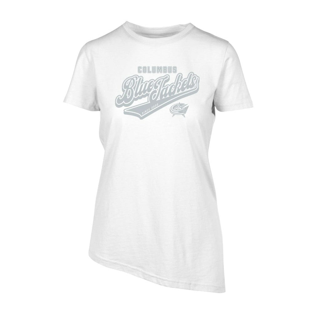 Columbus Blue Jackets Levelwear Women's Birch Sweep T-Shirt - White - NHL 201425362