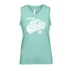 Winnipeg Jets Levelwear Women's Paisley Sweep V-Neck Tank Top - Mint - NHL 201425434