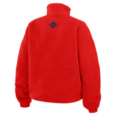 Washington Capitals WEAR by Erin Andrews Women's Polar Fleece Half-Zip Jacket - Red - NHL 201429670