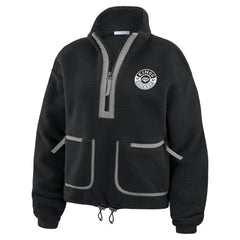 Los Angeles Kings WEAR by Erin Andrews Women's Polar Fleece Half-Zip Jacket - Black - NHL 201429678