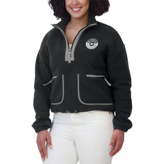 Los Angeles Kings WEAR by Erin Andrews Women's Polar Fleece Half-Zip Jacket - Black - NHL 201429678