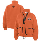 Philadelphia Flyers WEAR by Erin Andrews Women's Polar Fleece Half-Zip Jacket - Orange - NHL 201429679
