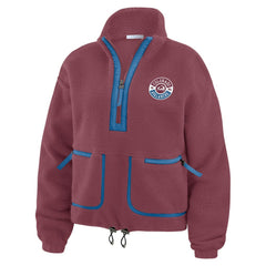 Colorado Avalanche WEAR by Erin Andrews Women's Polar Fleece Half-Zip Jacket - Burgundy - NHL 201429685