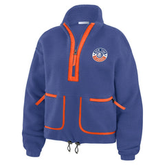 New York Islanders WEAR by Erin Andrews Women's Polar Fleece Half-Zip Jacket - Royal - NHL 201429686