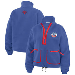 New York Rangers WEAR by Erin Andrews Women's Polar Fleece Half-Zip Jacket - Blue - NHL 201429687