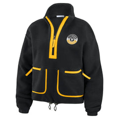 Pittsburgh Penguins WEAR by Erin Andrews Women's Polar Fleece Half-Zip Jacket - Black - NHL 201429688