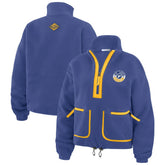 St. Louis Blues WEAR by Erin Andrews Women's Polar Fleece Half-Zip Jacket - Blue - NHL 201429689