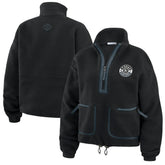 Vegas Golden Knights WEAR by Erin Andrews Women's Polar Fleece Half-Zip Jacket - Black - NHL 201429694