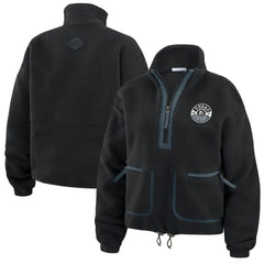 Vegas Golden Knights WEAR by Erin Andrews Women's Polar Fleece Half-Zip Jacket - Black - NHL 201429694